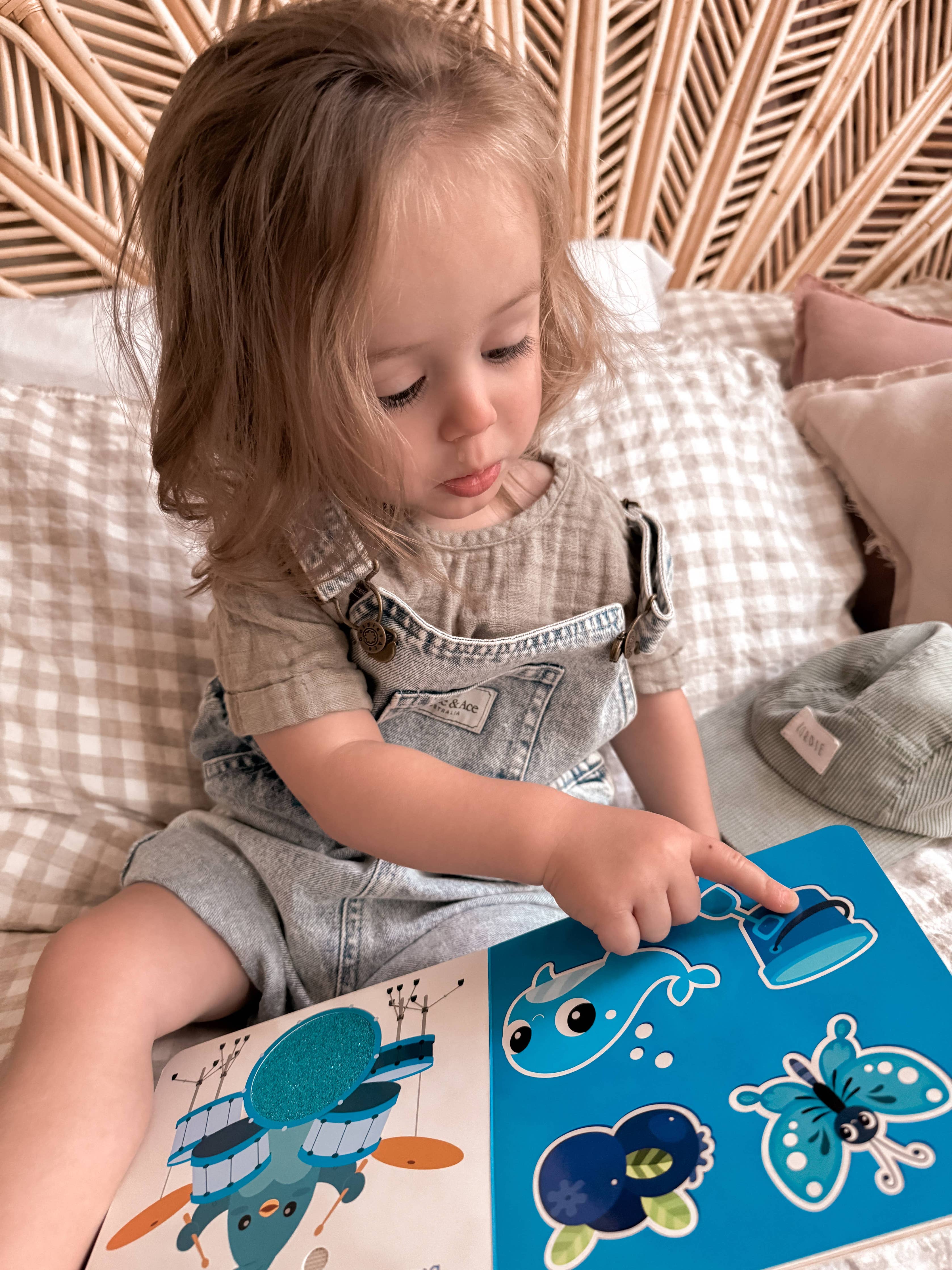 Ditty Bird | First Sensory Book | Montessori | Touch the colors