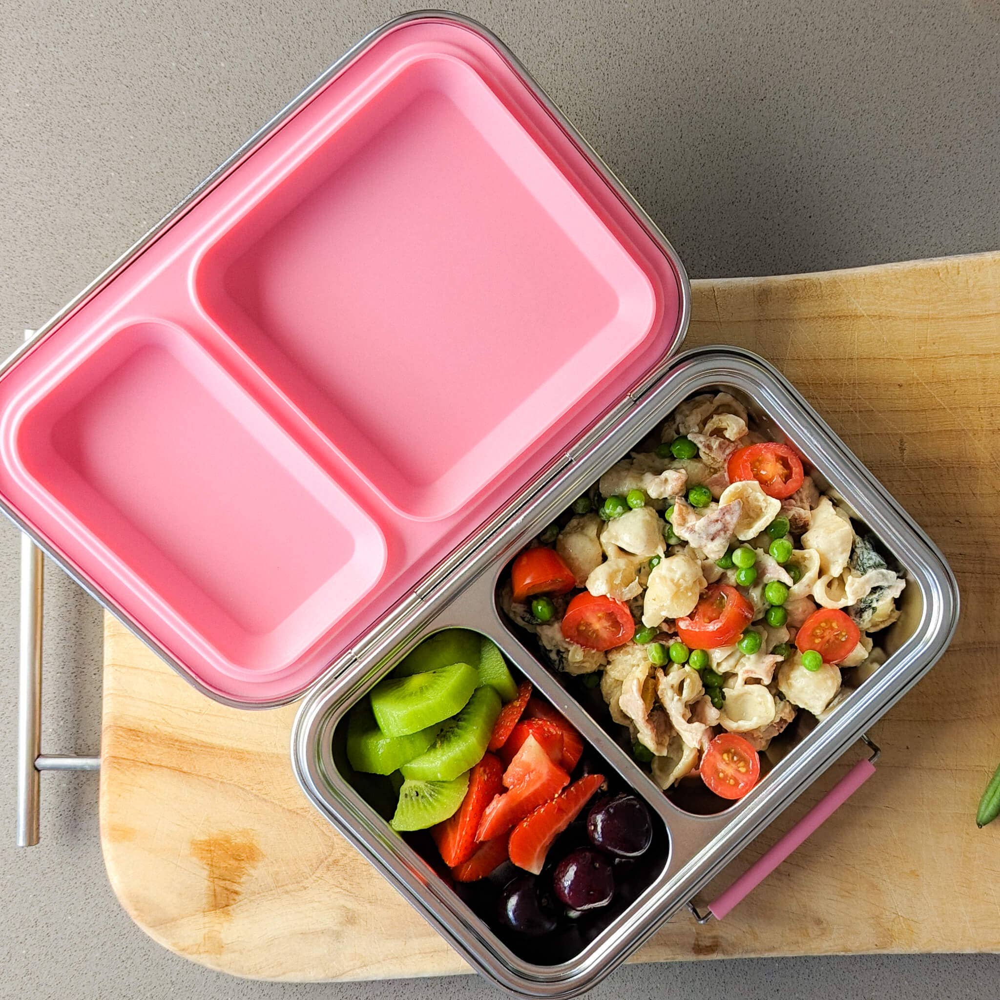 Ecococoon | Bento Box 2 - Stainless Steel - Leak Proof | Blueberry