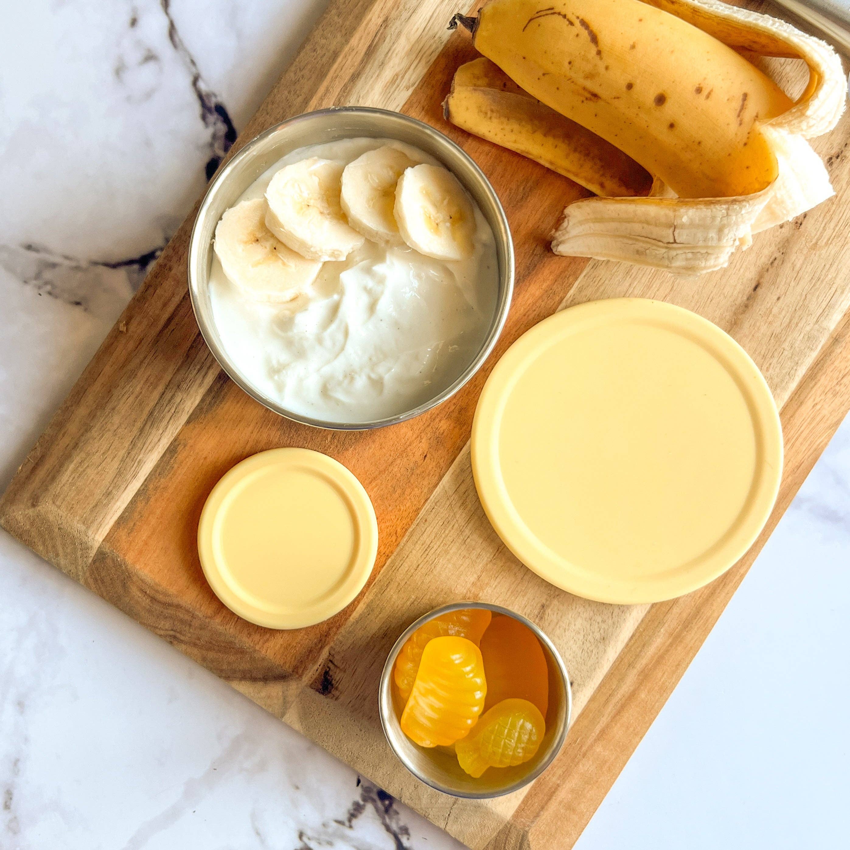 Ecococoon | Stainless Steel Snack Pots | Limoncello