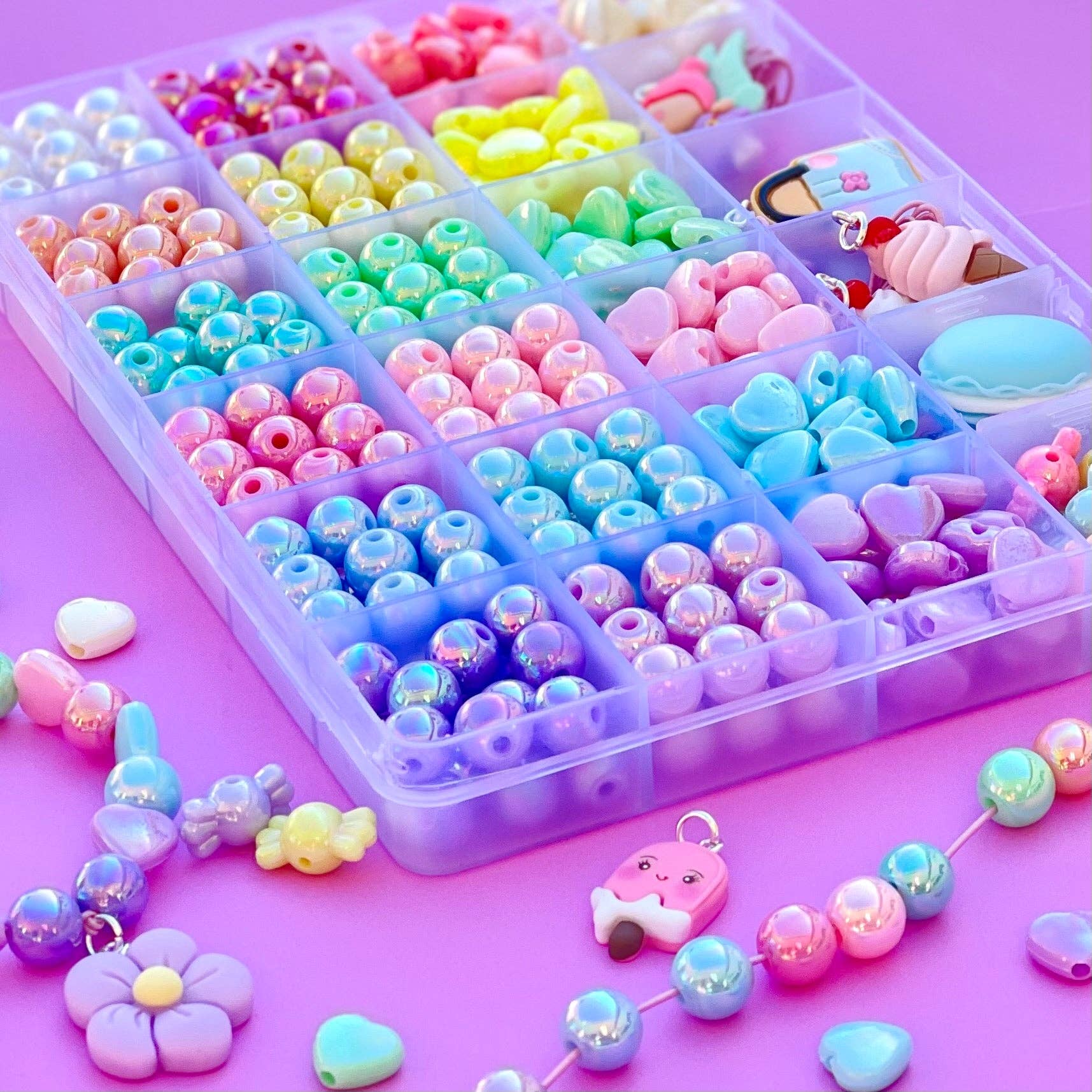 Sweet As Sugar Jewellery - Jewellery Making Kit Large Pastel Pallet