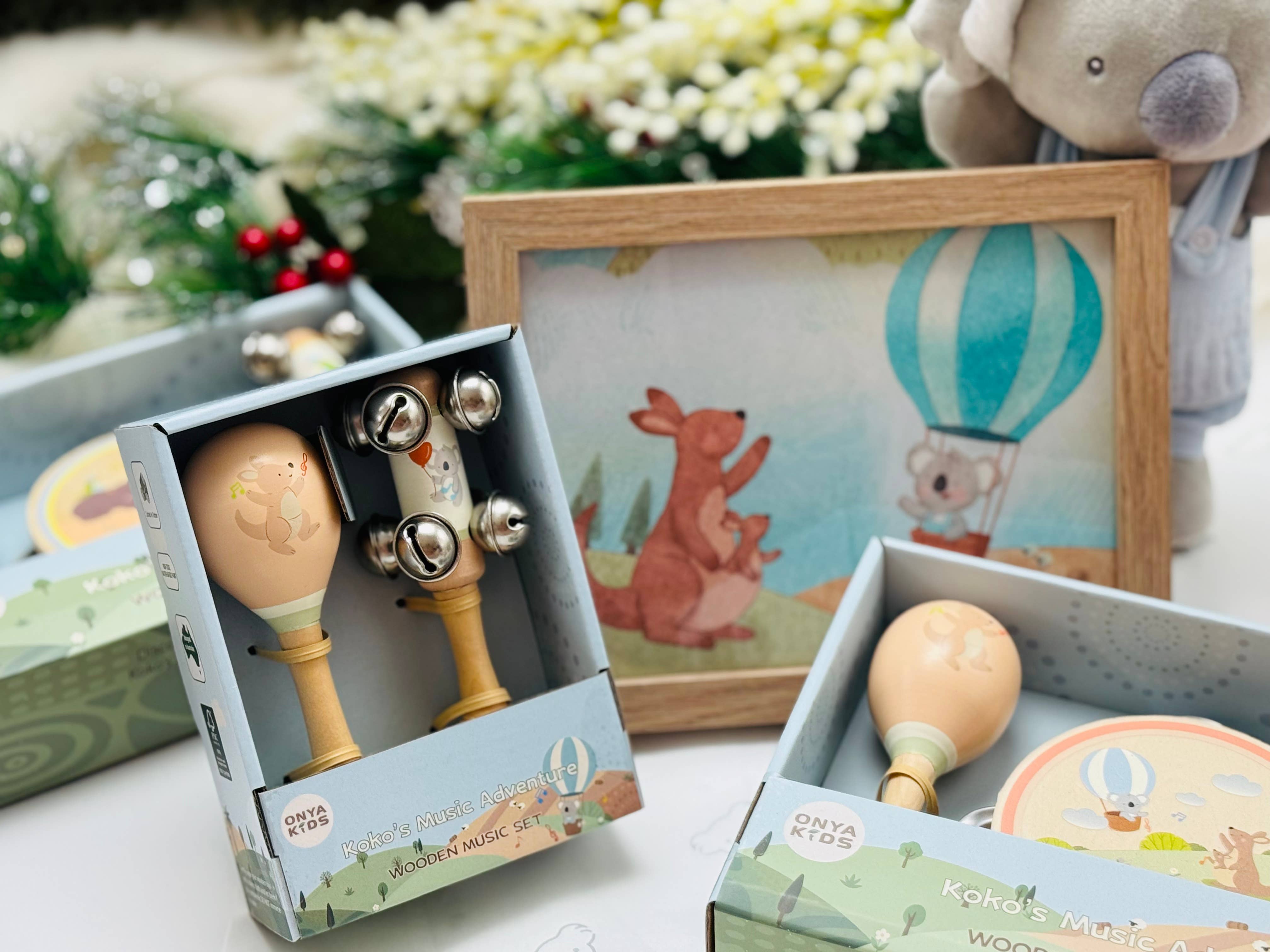 ToysLink KoKo's Music Adventure Wooden Music 2 pcs Set | Kangaroo