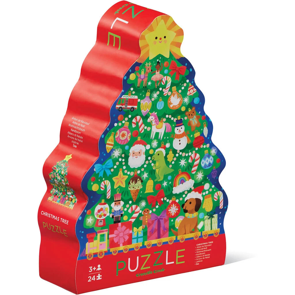 Crocodile Creek | Classic Floor Puzzle | Christmas Tree 24pc