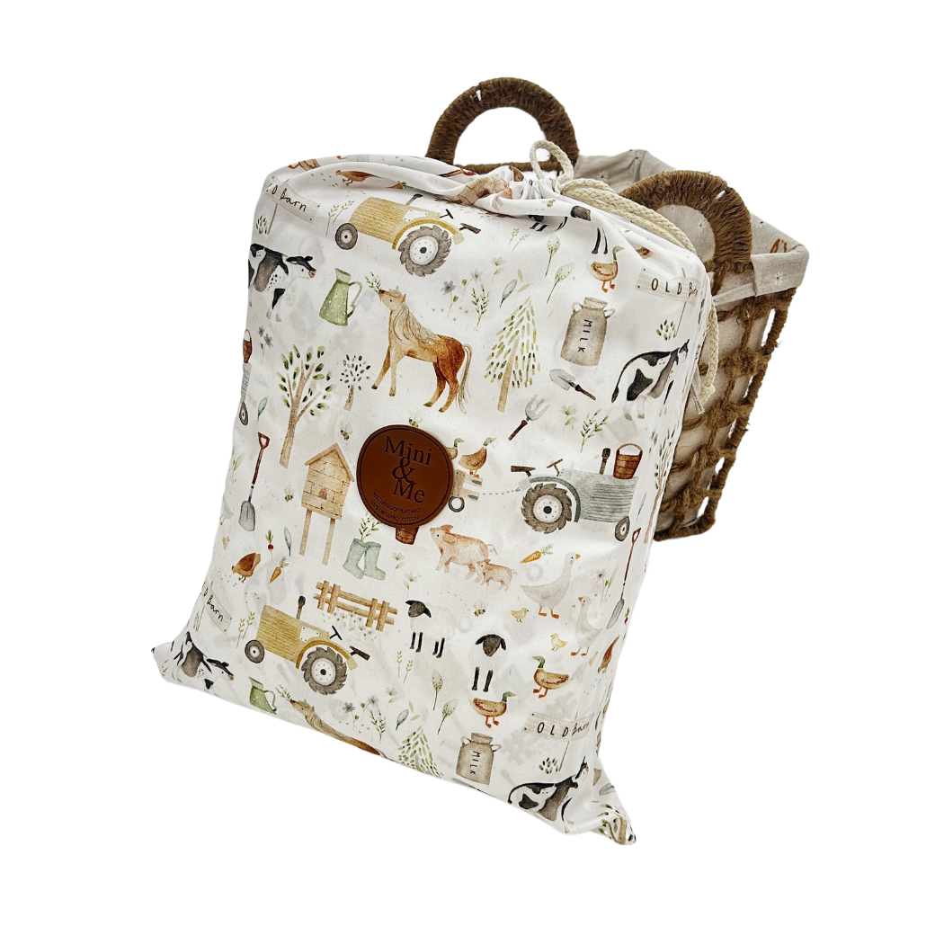 Cuddle Bug & Co - Mini & Me Padded Waterproof Playmat Farm Life