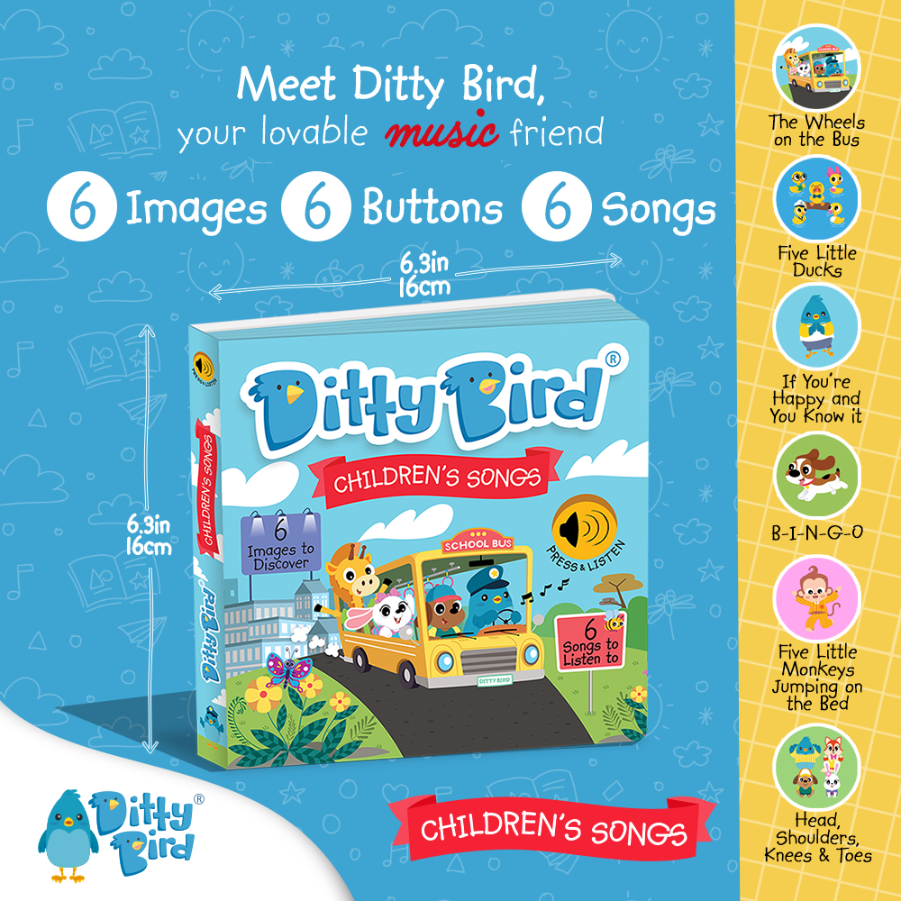 Ditty Bird | Sound Book |Children´s Songs