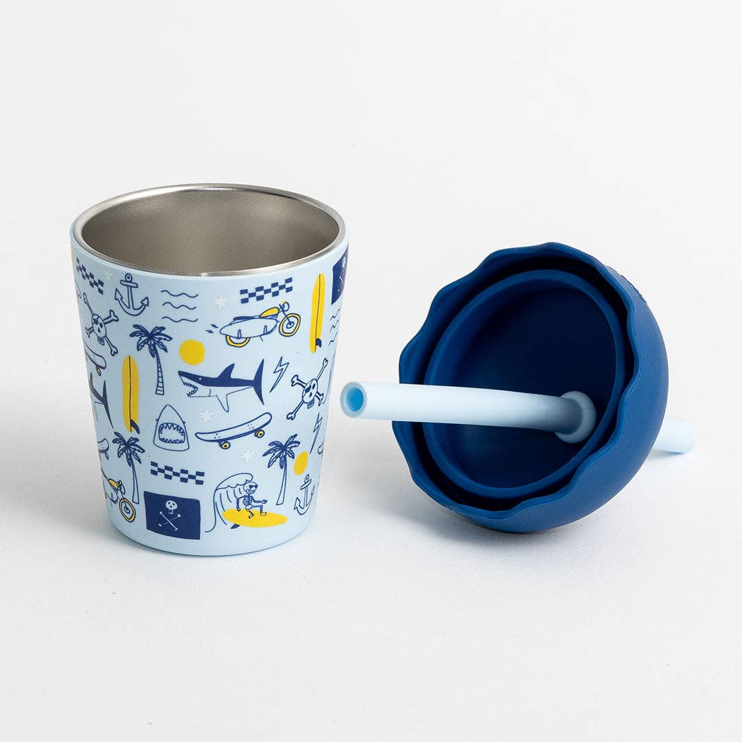 Chino Club Rad Times Mini Smoothie Cup & Straw 200ml
