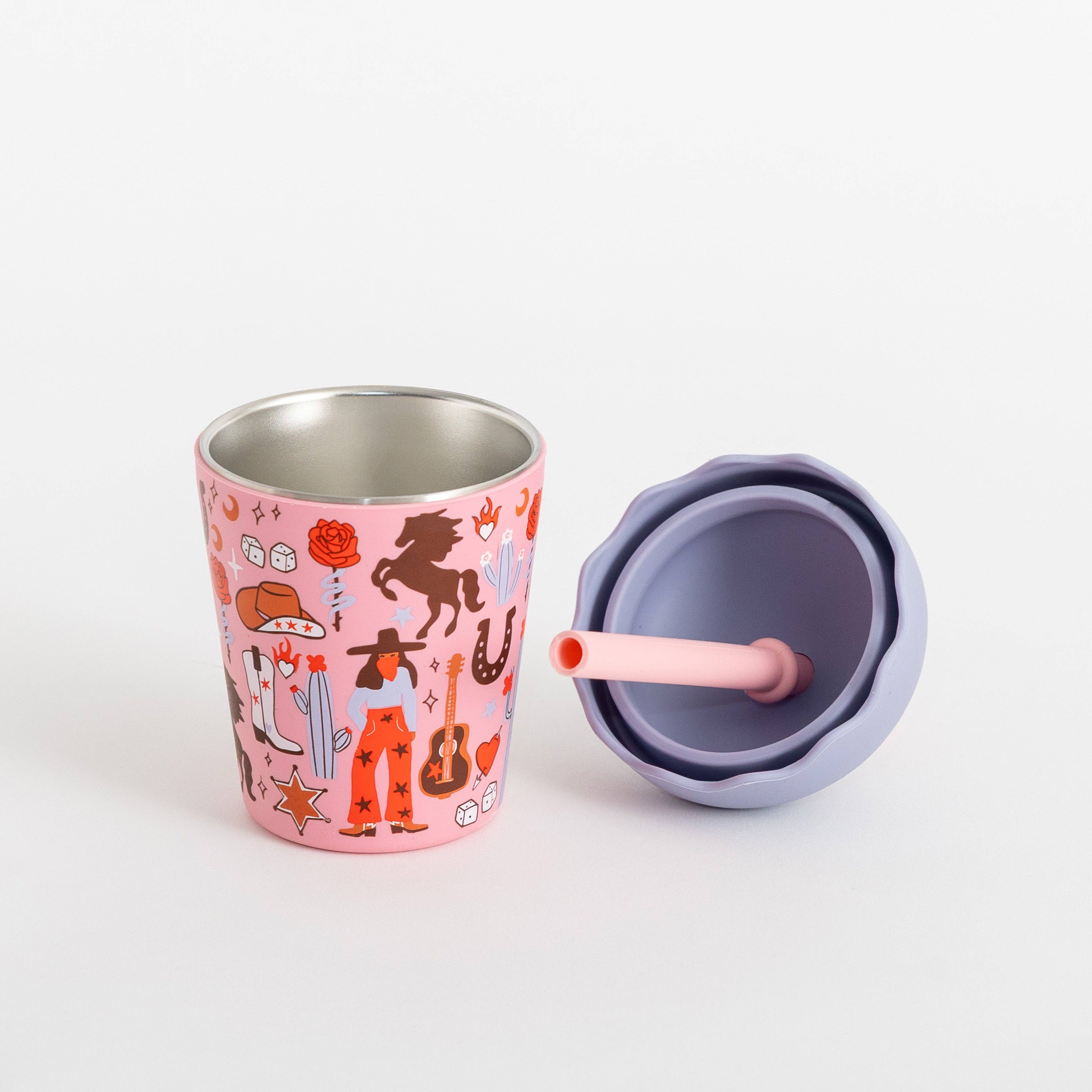 Chino Club - Cowgirl Mini Smoothie Cup & Straw 200ml