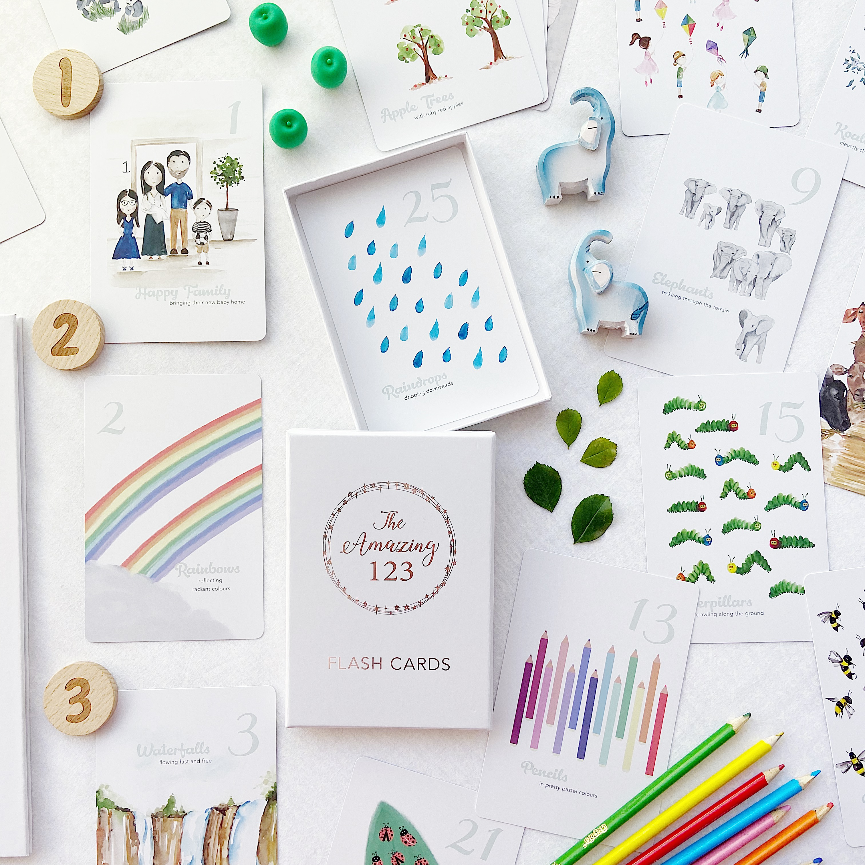 Adored Illustrations | The Amazing 123 Flash Cards