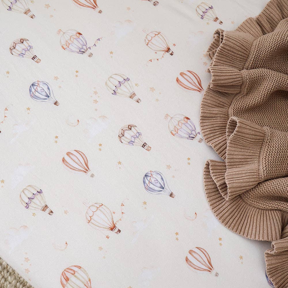 Snuggle Hunny - Up & Away Organic Fitted Cot Sheet