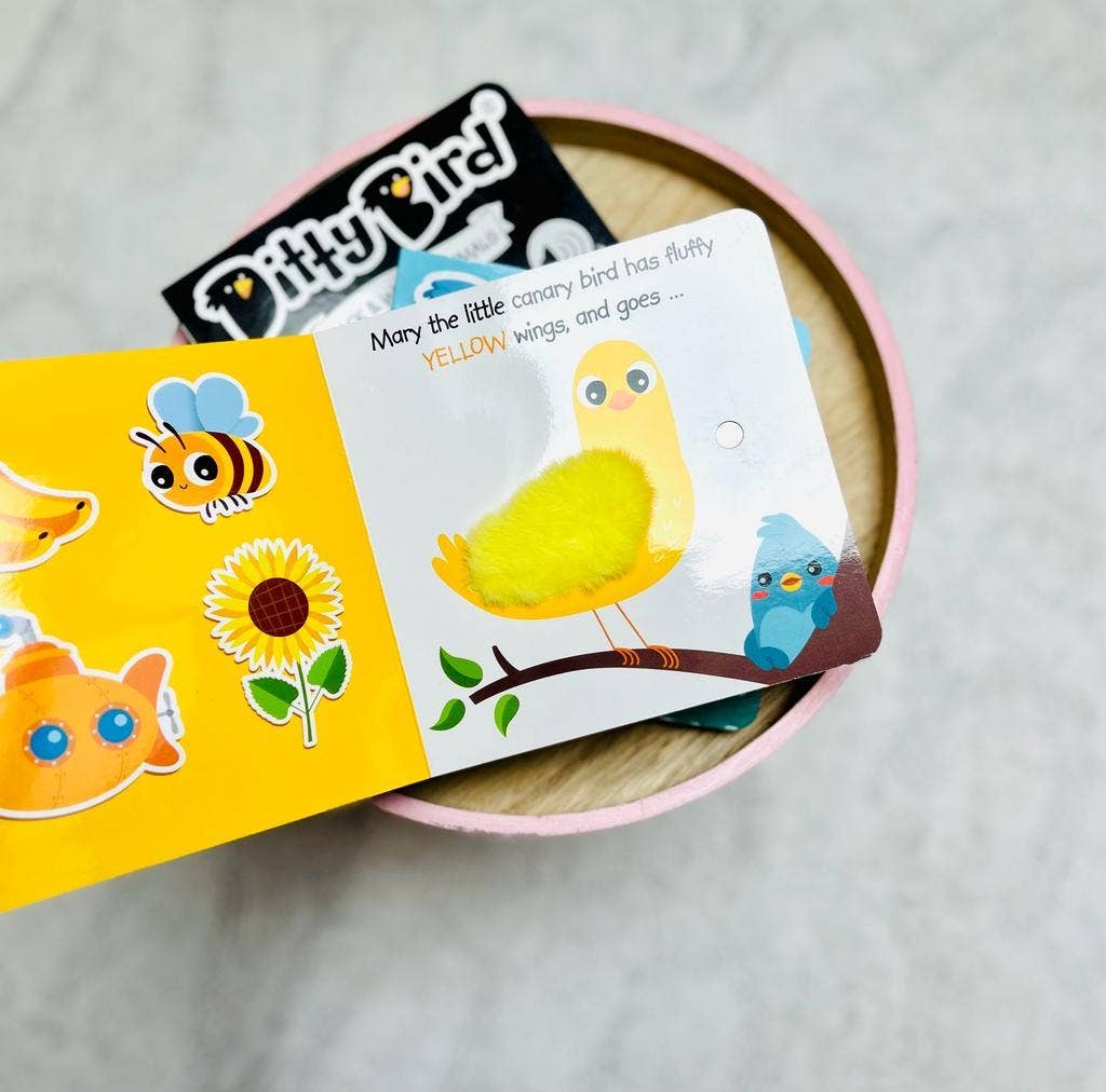 Ditty Bird | First Sensory Book | Montessori | Touch the colors
