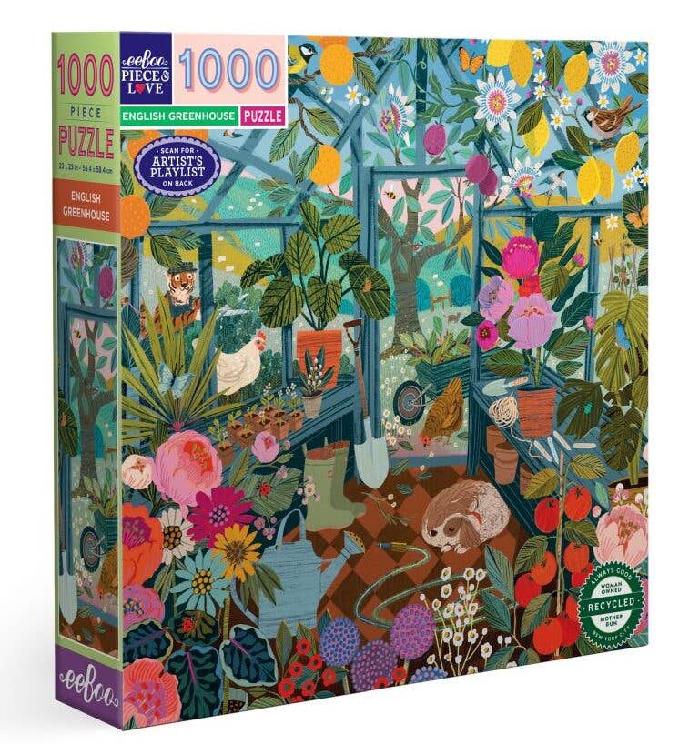 EeBoo Puzzle | English Greenhouse 1000 Pc