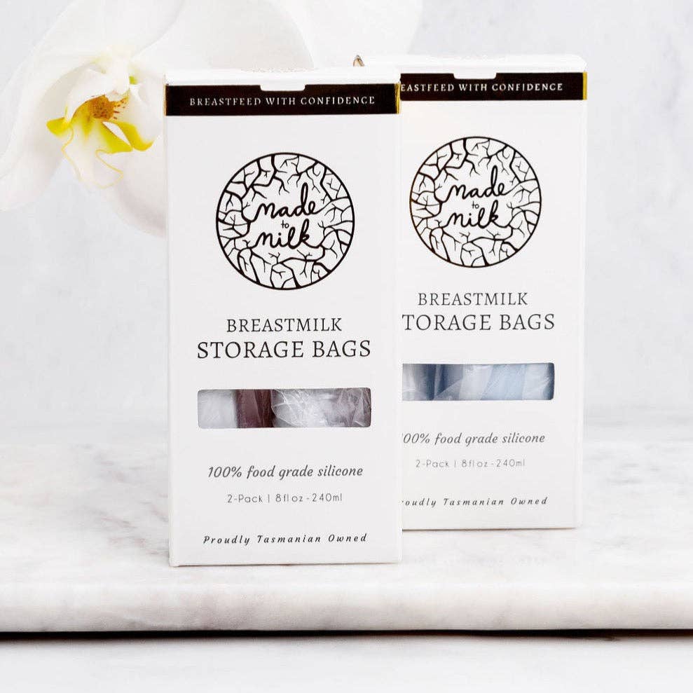 Made to Milk | Reusable Breastmilk Storage Bags 2pk | Pink