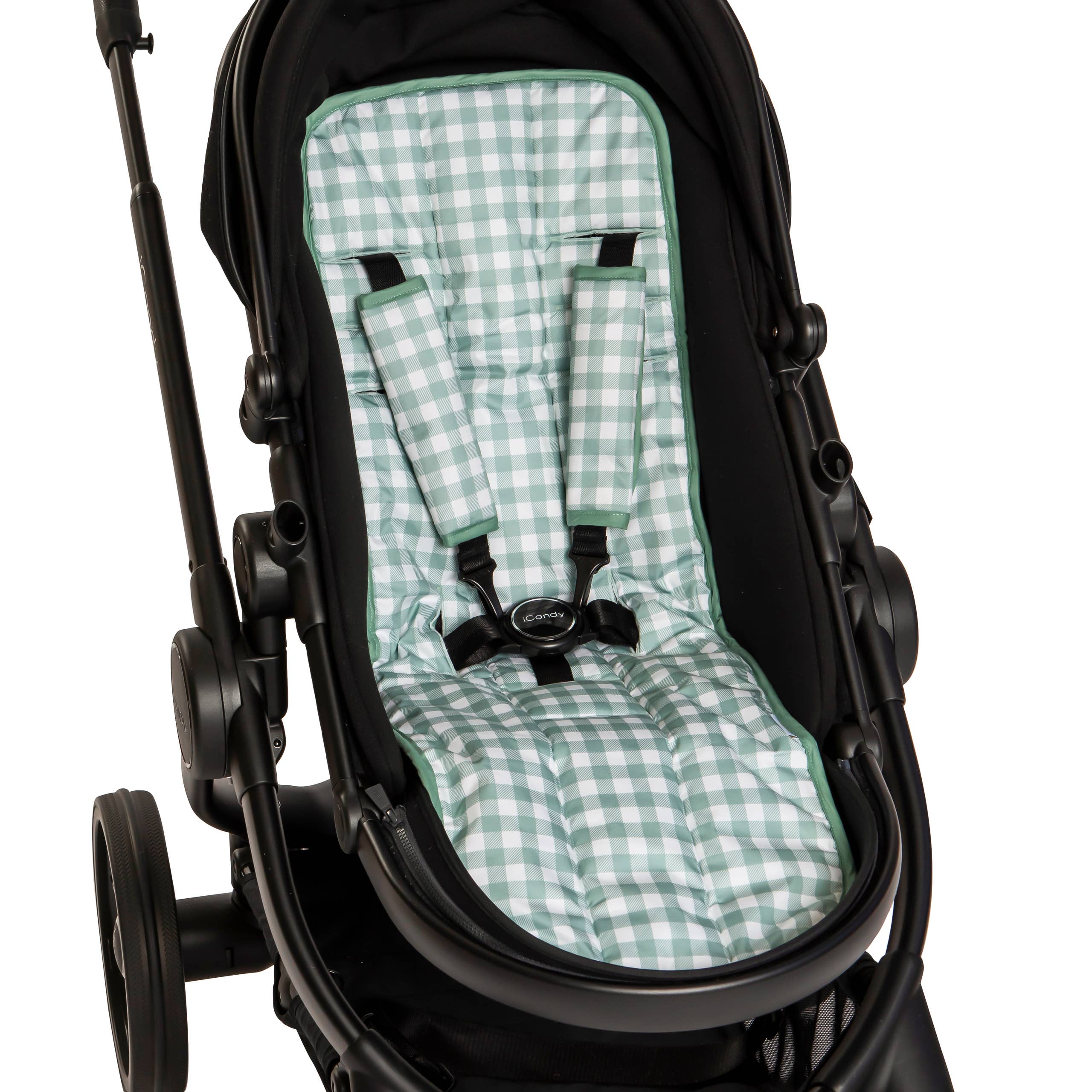 All4Ella | Universal Pram Liner | Gingham Sage