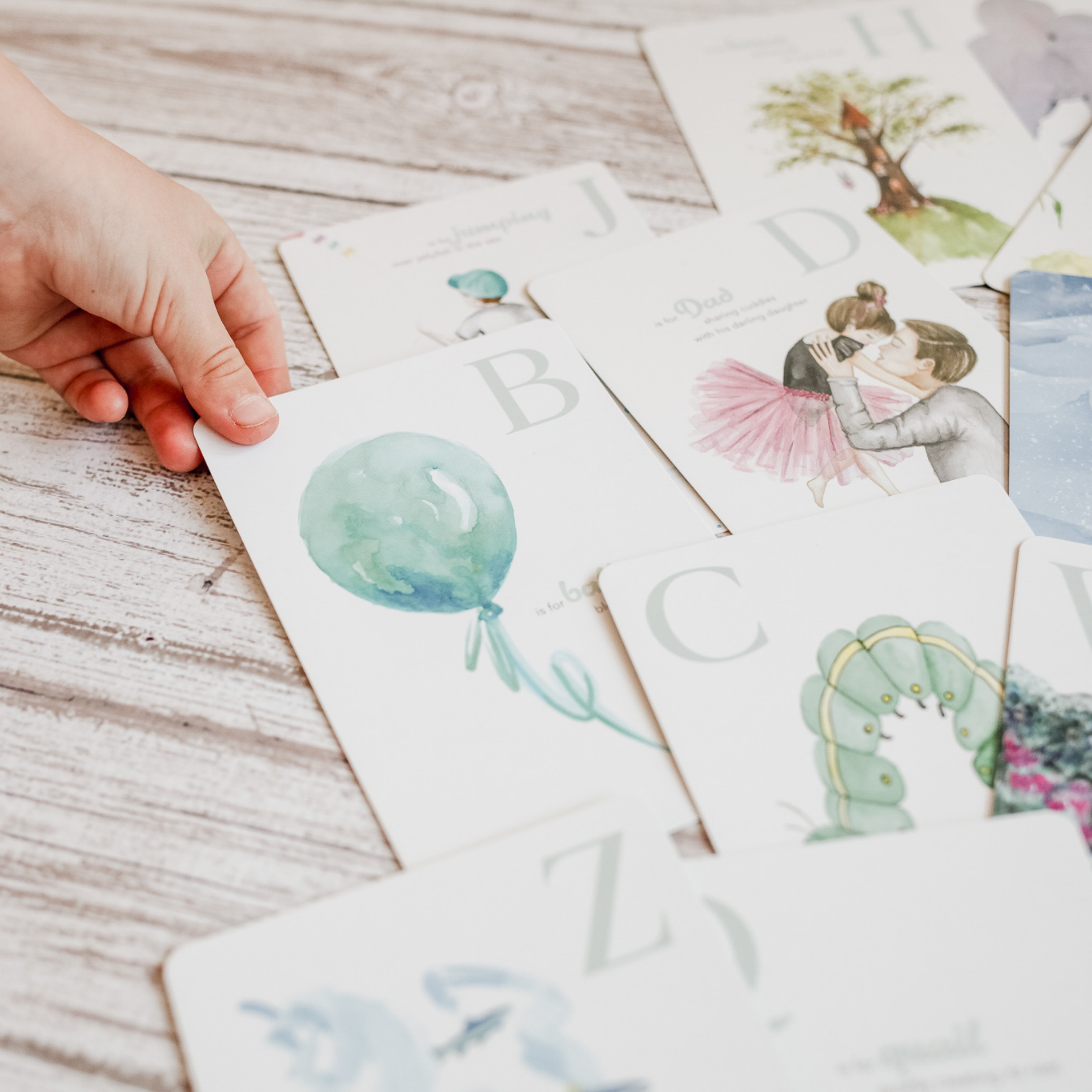 Adored Illustrations | The Amazing ABC Flash Cards