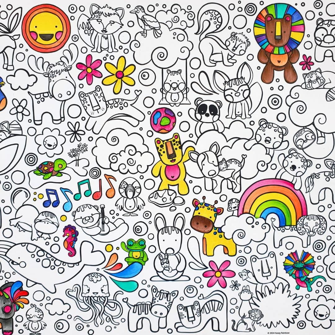Little Change Creators | KUTOPIA | Re-FUN-able™ Reusable Colouring + Doodle Mat