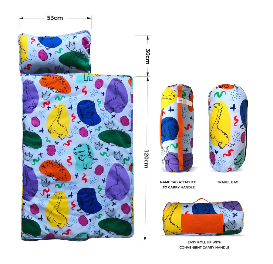 Morgy + Wills | Kids Nap Mat | Friendly Dinosaurs