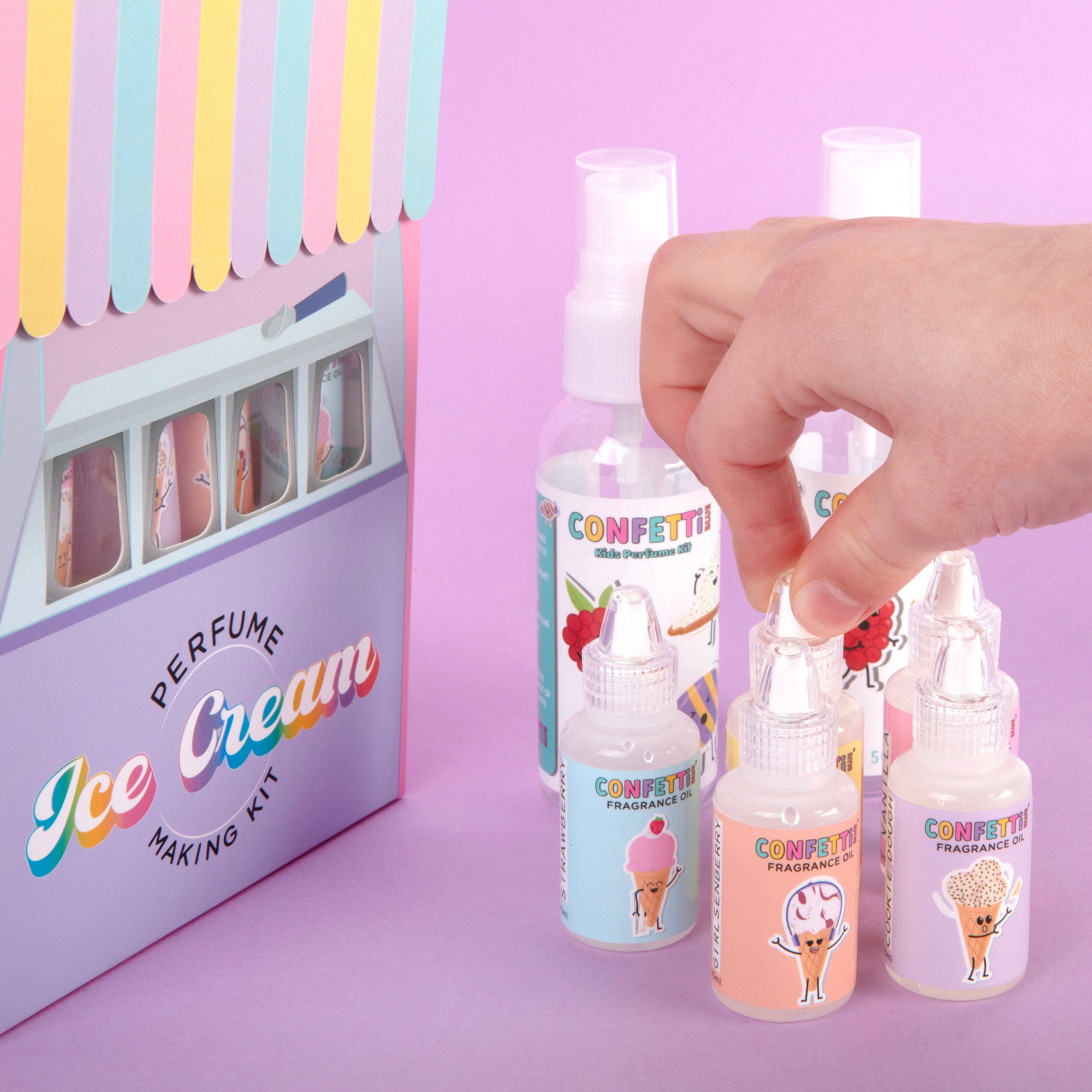 Confetti Blue - Ice Cream Scented Perfume Making Kit
