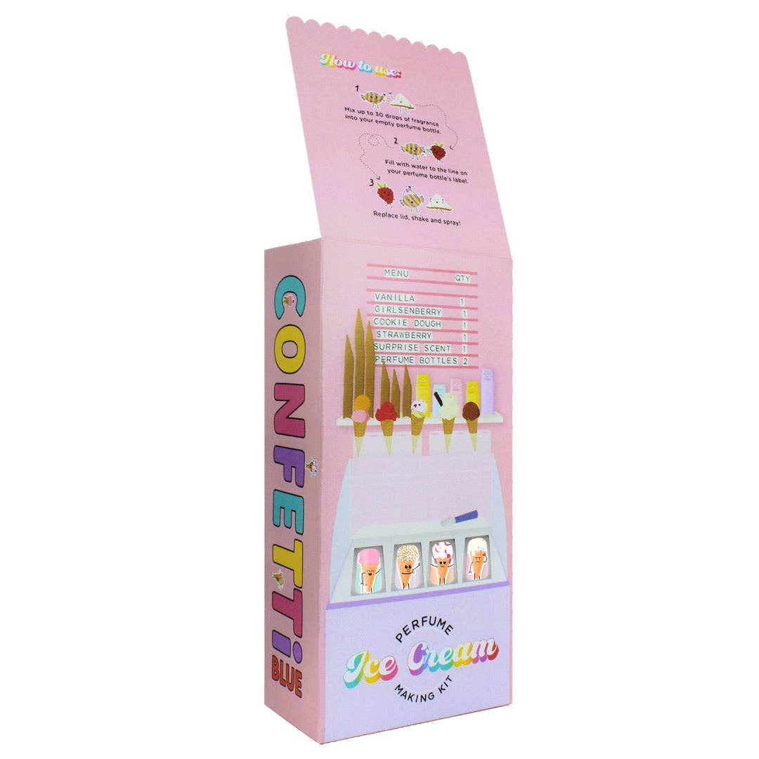 Confetti Blue - Ice Cream Scented Perfume Making Kit