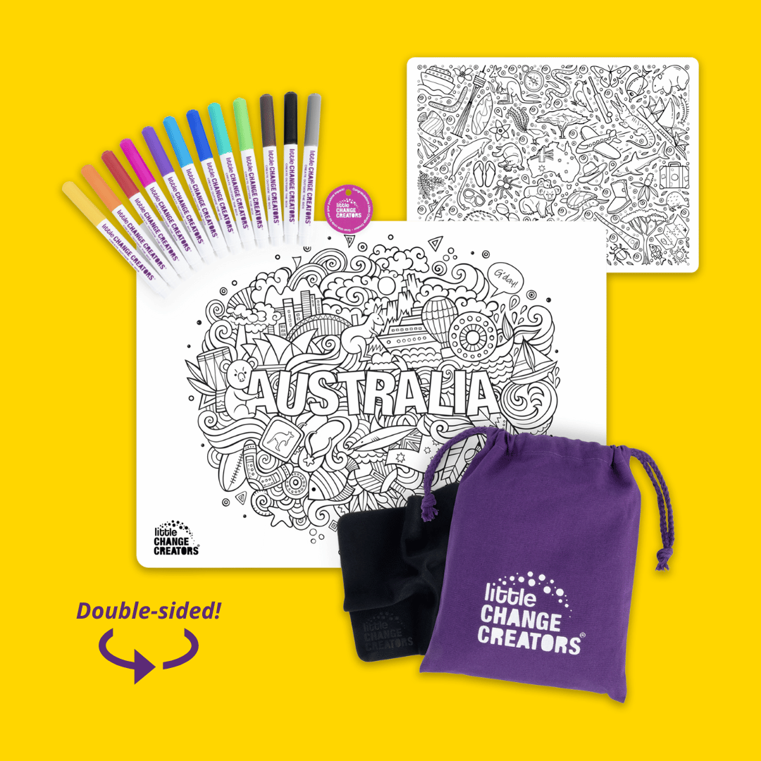 Little Change Creators | AUSTRALIA | Re-FUN-able™ Reusable Colouring + Doodle Mat