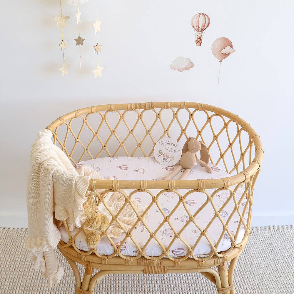 Snuggle Hunny - Up & Away Organic Bassinet Sheet / Change Pad Cover