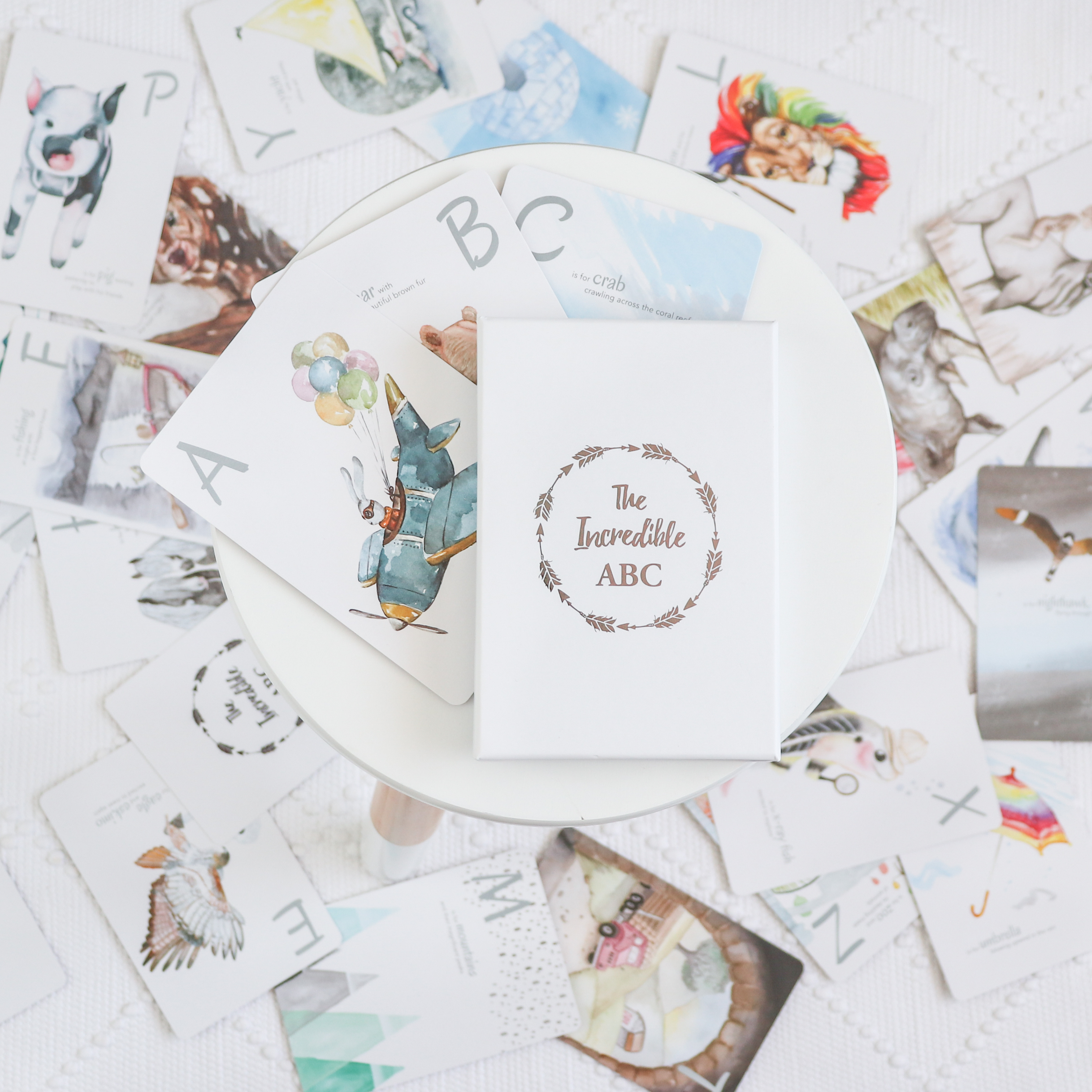 Adored Illustrations | The Incredible ABC Flash Cards