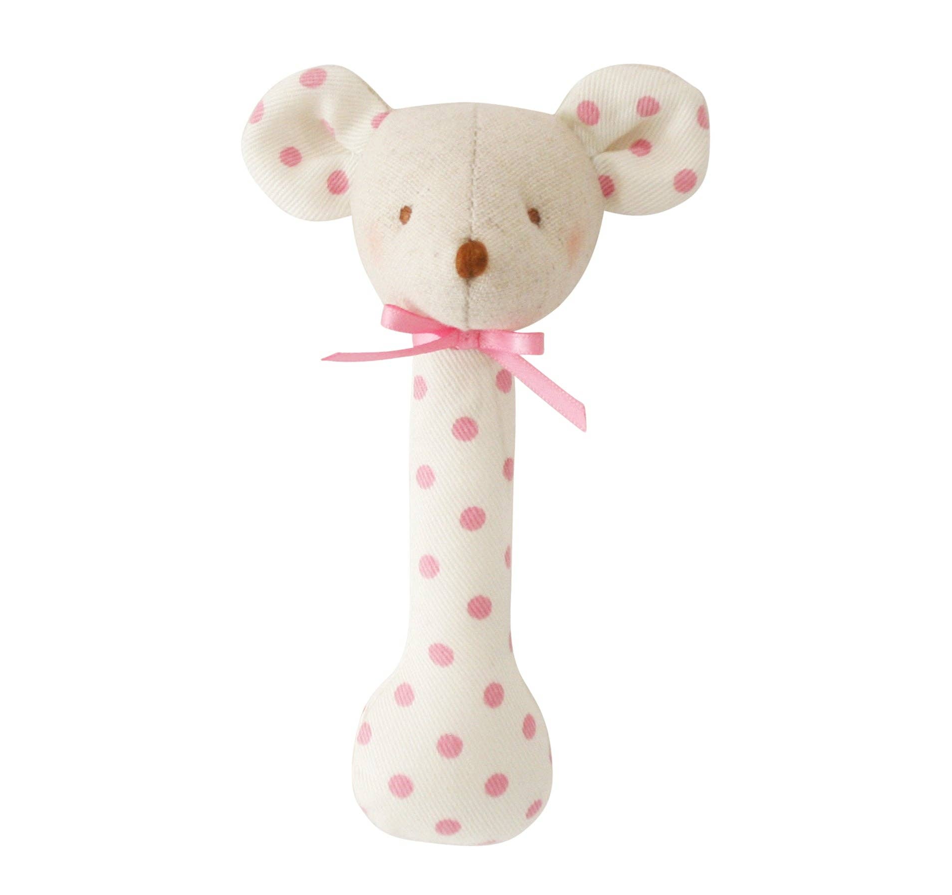Alimrose Mouse Stick Rattle Berry Polka
