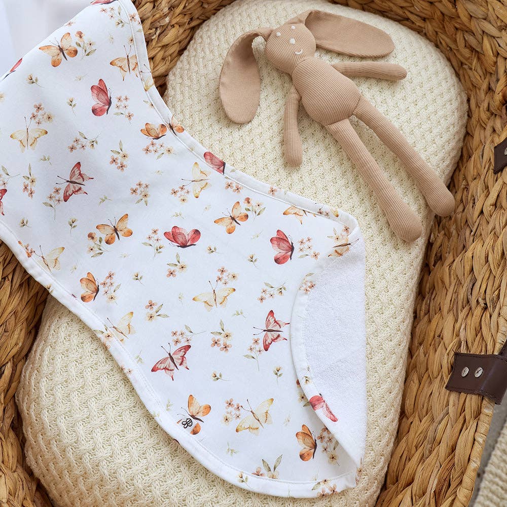 Snuggle Hunny - Butterfly Organic Cotton Burp Cloth