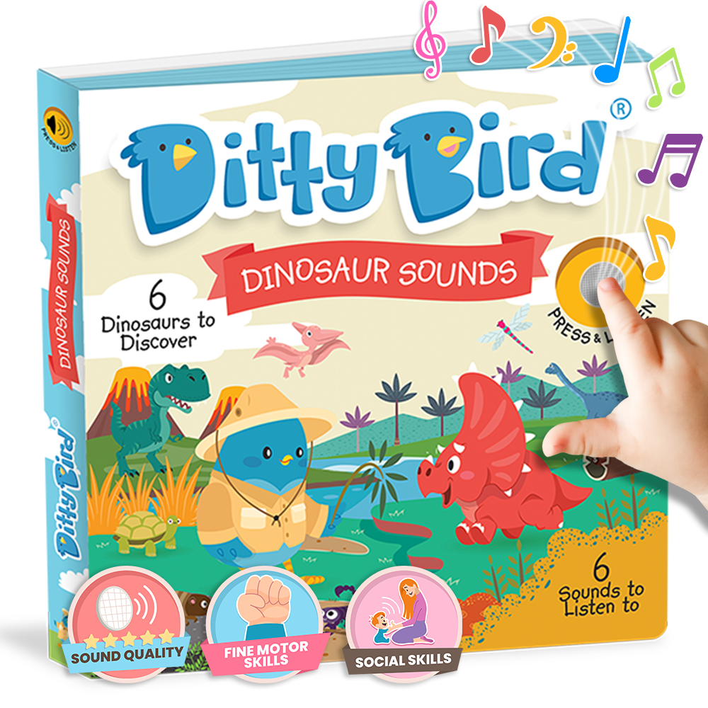 Ditty Bird | Baby Sound Book Dino Lovers | Dinosaur Sounds
