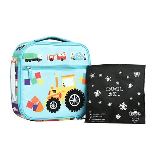 Spencil Little Cooler Lunch Bag + Chill Pack Transport Town