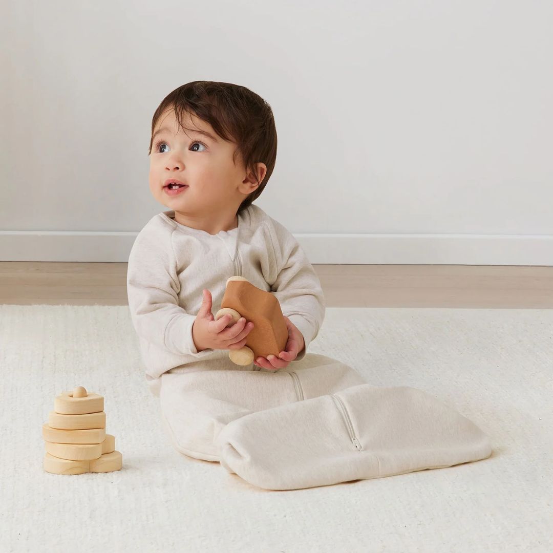 ergoPouch | Jersey Sleep Bag Long Sleeve 1.0TOG 8-24mths | Oatmeal Marle