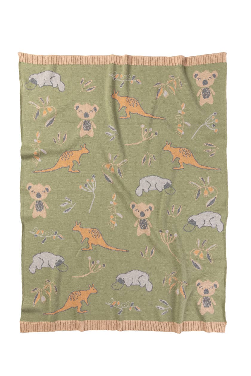 Indus Design | Bush Babies Baby Blanket