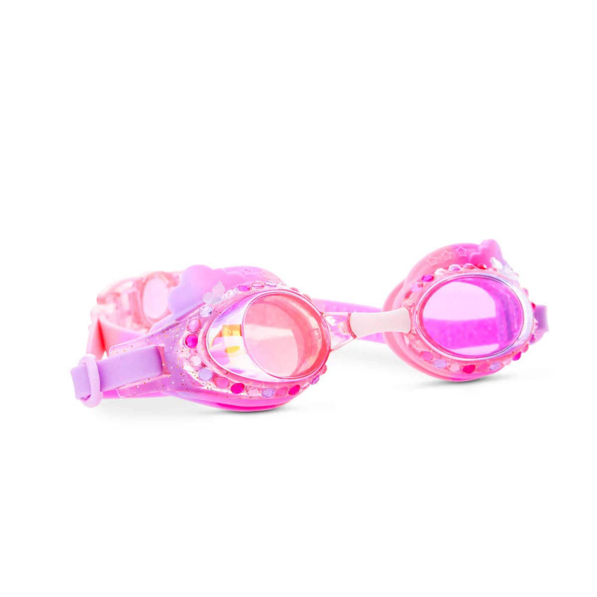 SAL+BE | Rainbow Floating Fuschia Swim Goggles