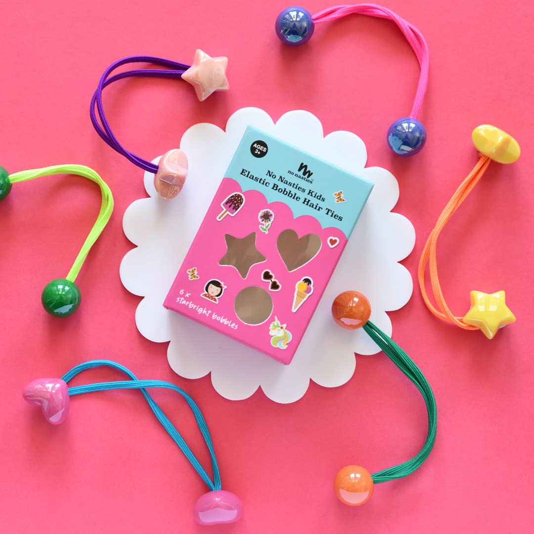 No Nasties Kids | Starbright Bobbles Elastics Set