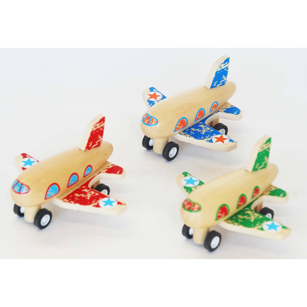 Toyslink | Wooden Pull Back Plane