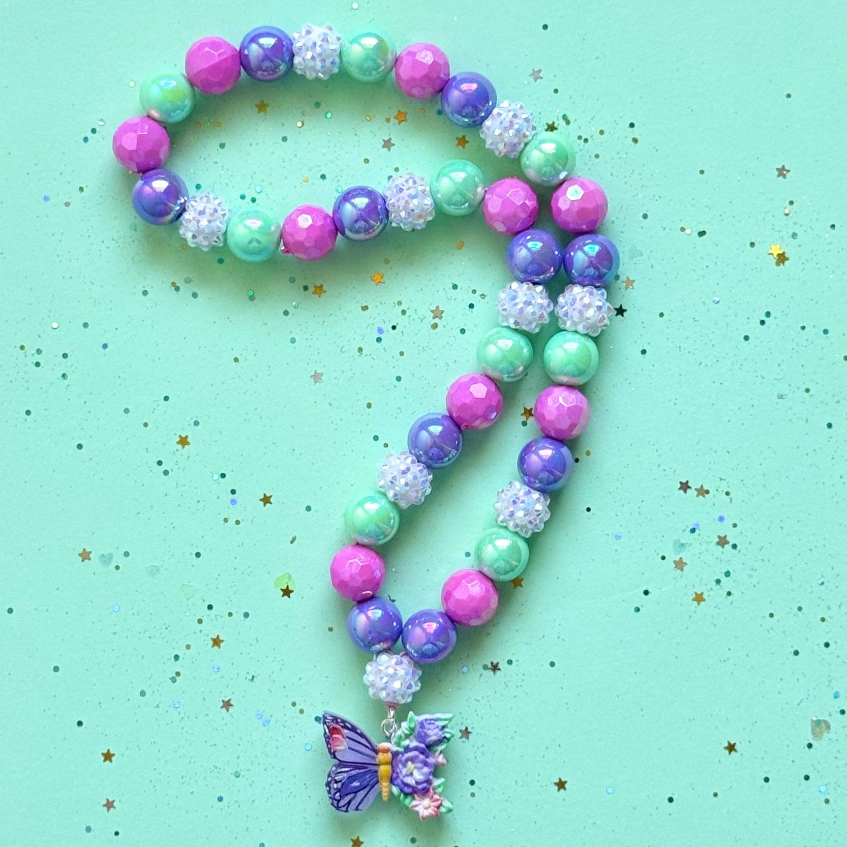 Sweet As Sugar Jewellery - Beaded Butterfly Necklace