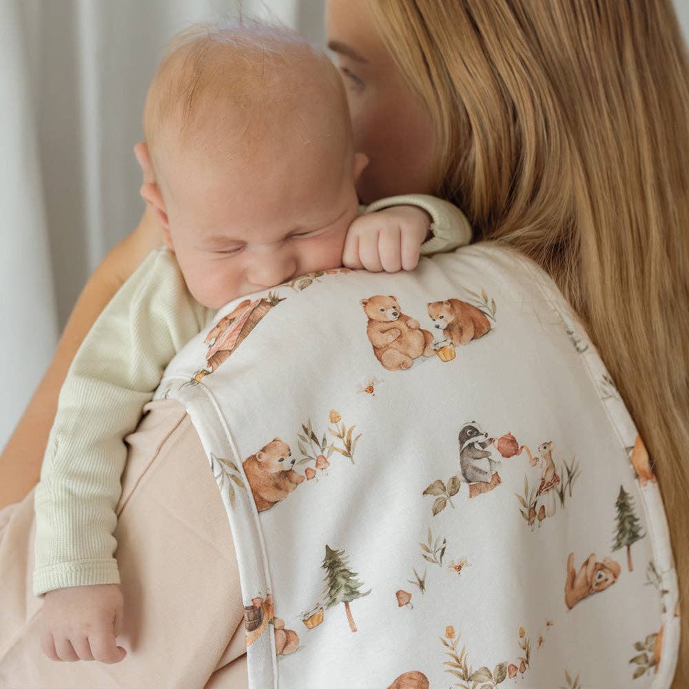 Snuggle Hunny - Bears Organic Cotton Burp Cloth