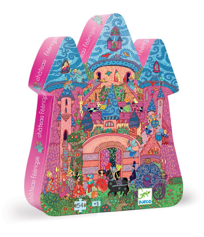 Djeco Silhouette Puzzle | Fairy Castle 54pc