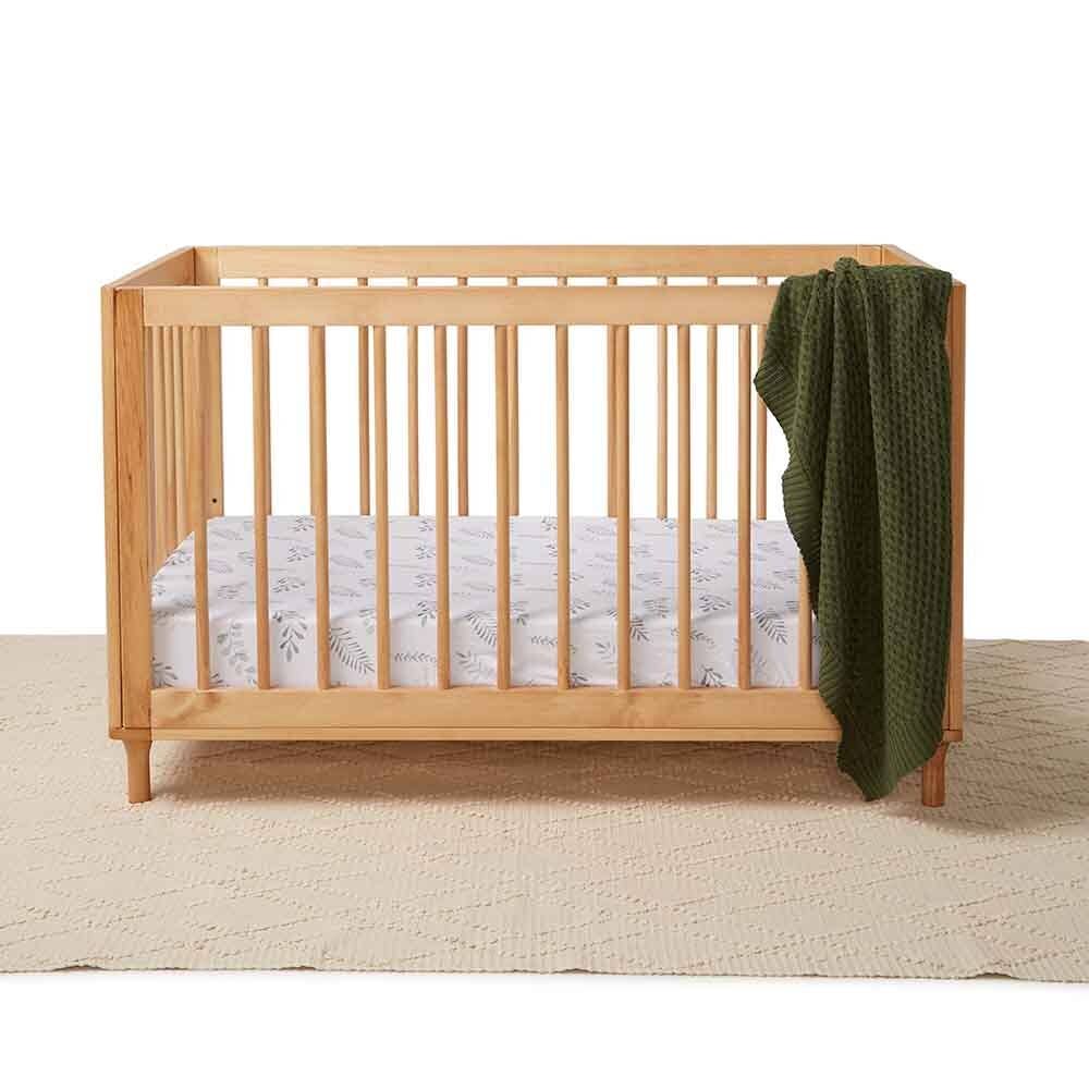 Snuggle Hunny - Wild Fern Fitted Cot Sheet
