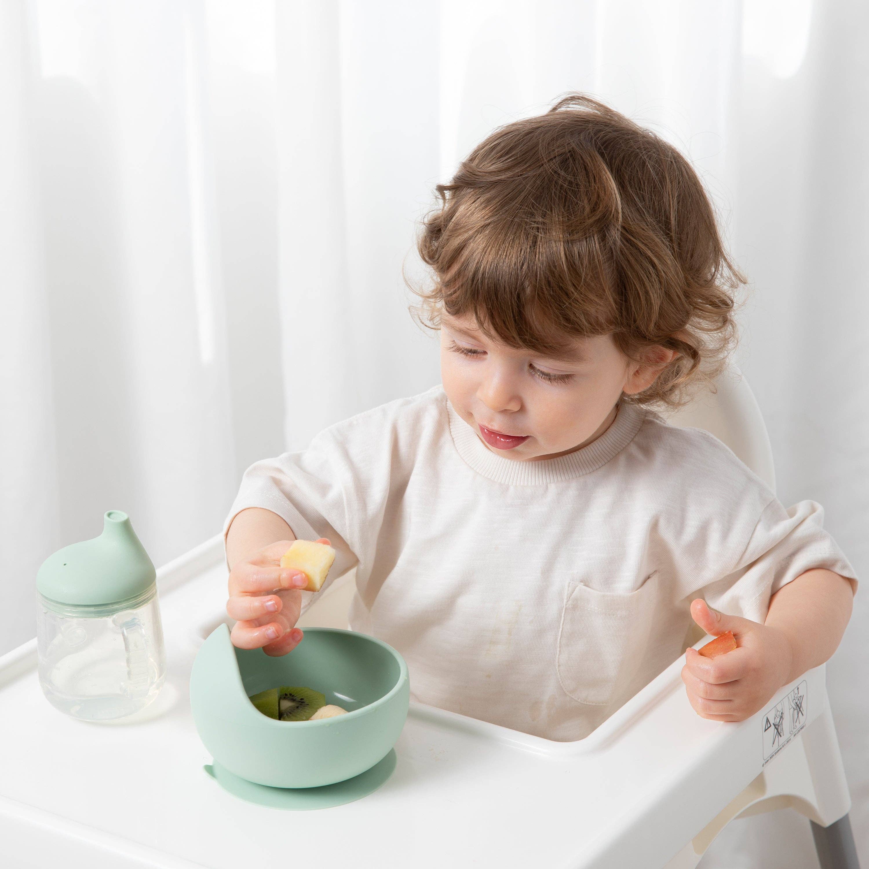 Living Textiles - Silicone Bowl- Light Sage