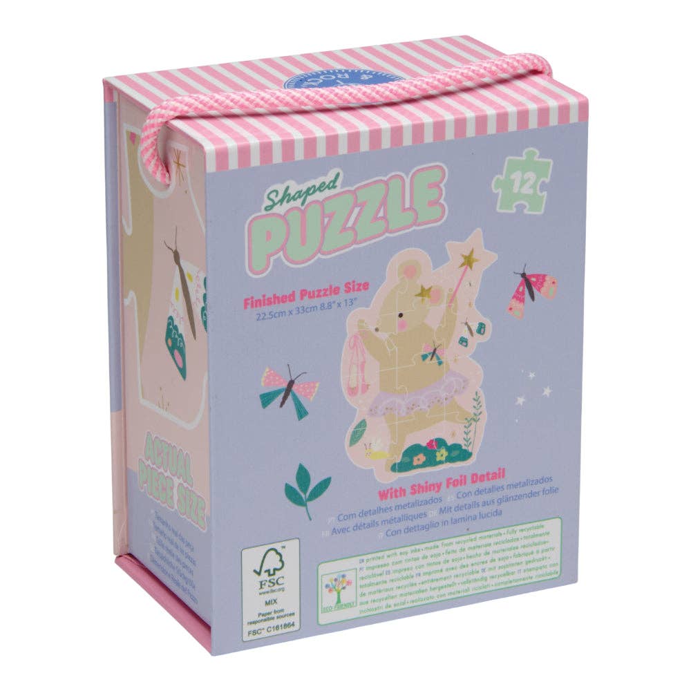 Floss & Rock Shaped Jigsaw Puzzle | Enchanted 12 Pc
