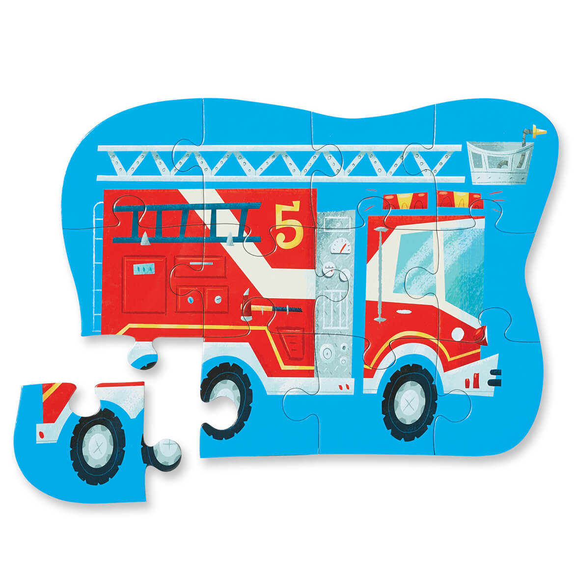 Crocodile Creek Mini Puzzle Fire Truck 12pc