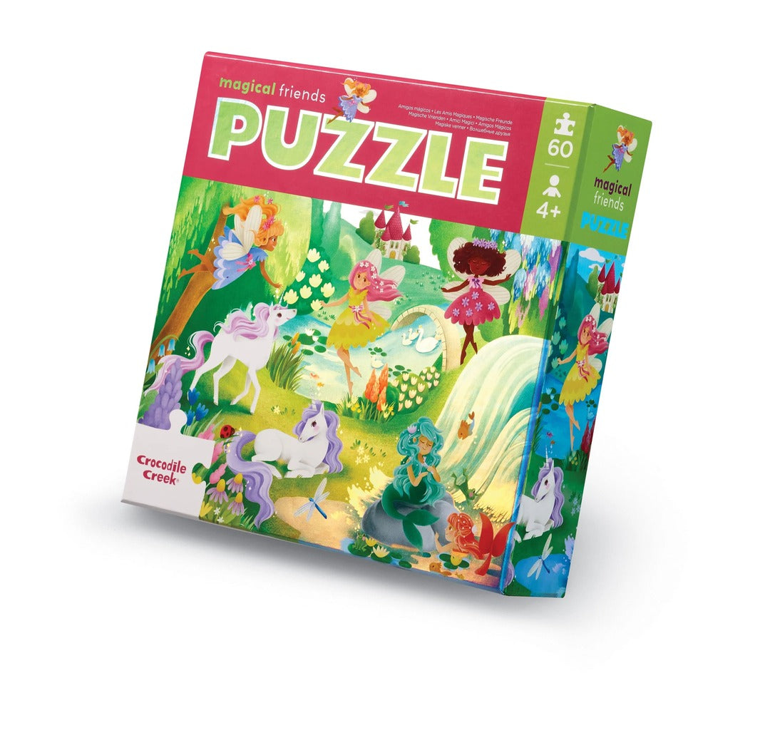 Crocodile Creek | Foil Puzzle | Magical Friends 60pc