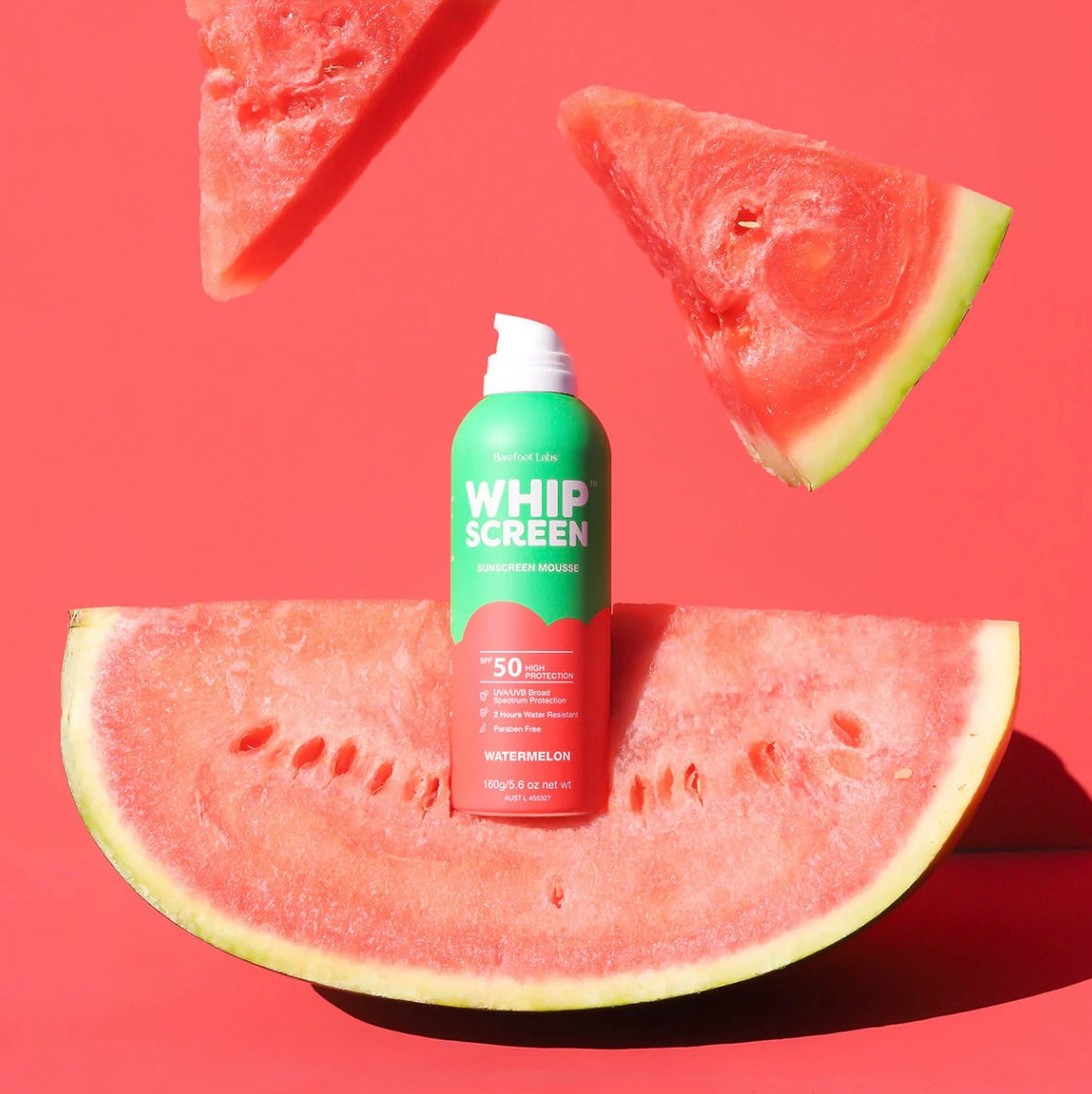 WHIPSCREEN™ SPF50 Sunscreen Mousse | Watermelon Scent