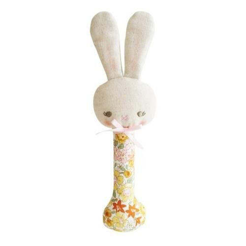 Alimrose Bunny Stick Rattle Sweet Marigold