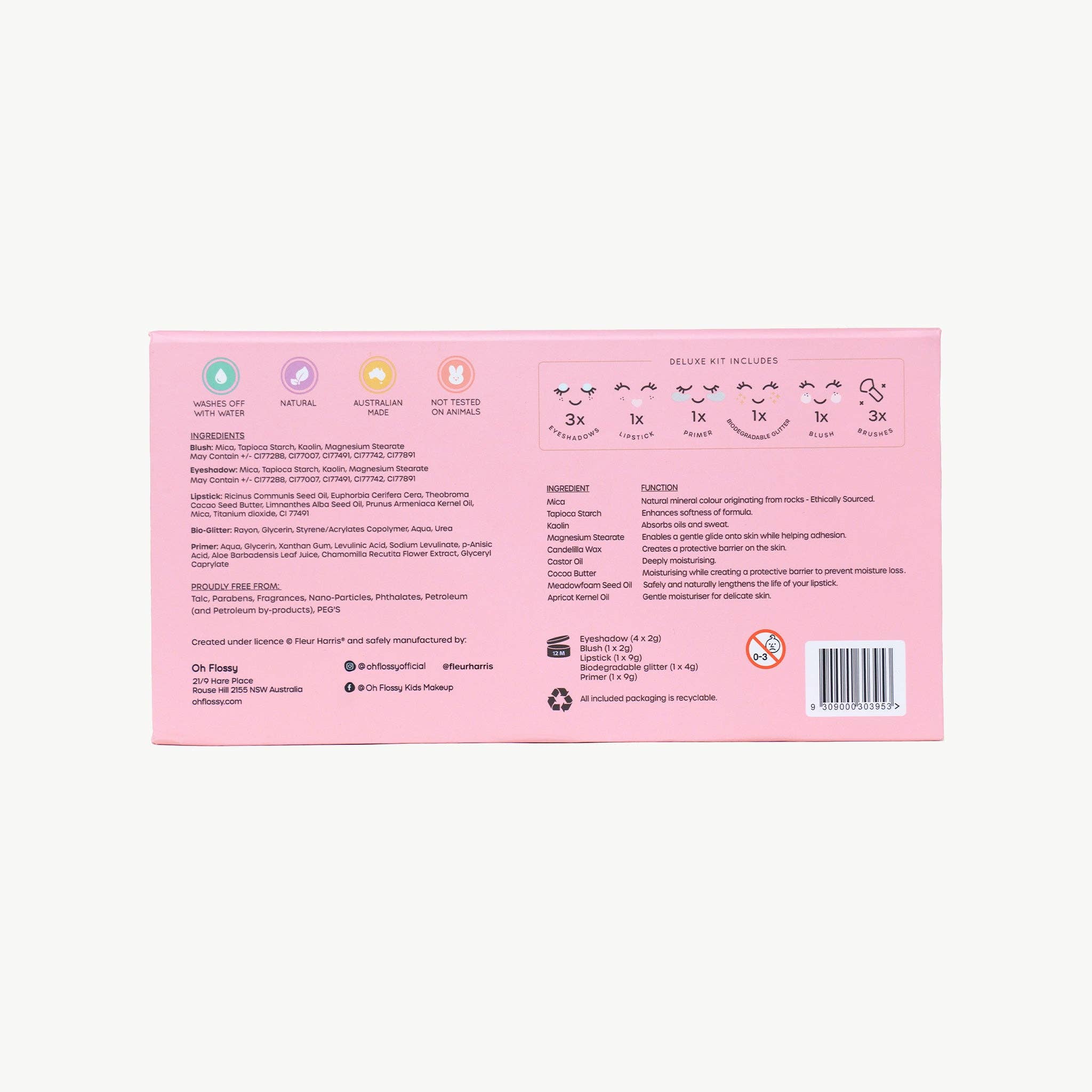 Oh Flossy | X Fleur Harris | Garden of Dreams Collection Deluxe Makeup & Glitter Set