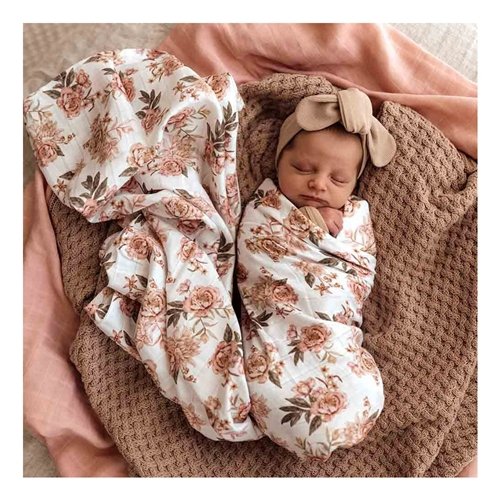 Snuggle Hunny Organic Muslin Wrap Rosette