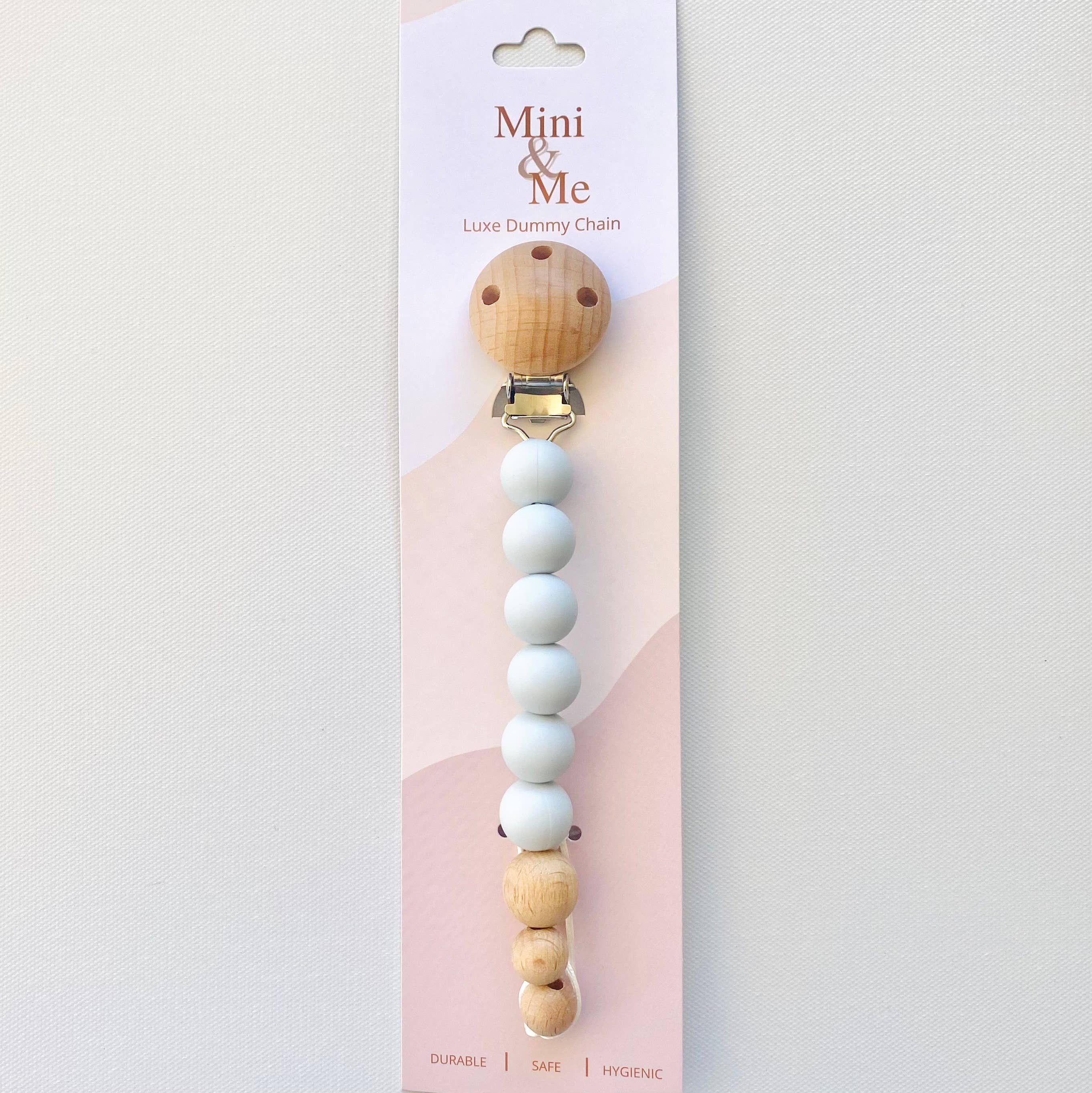 Cuddle Bug & Co - Mini & Me Luxe Dummy Chain Ice Blue