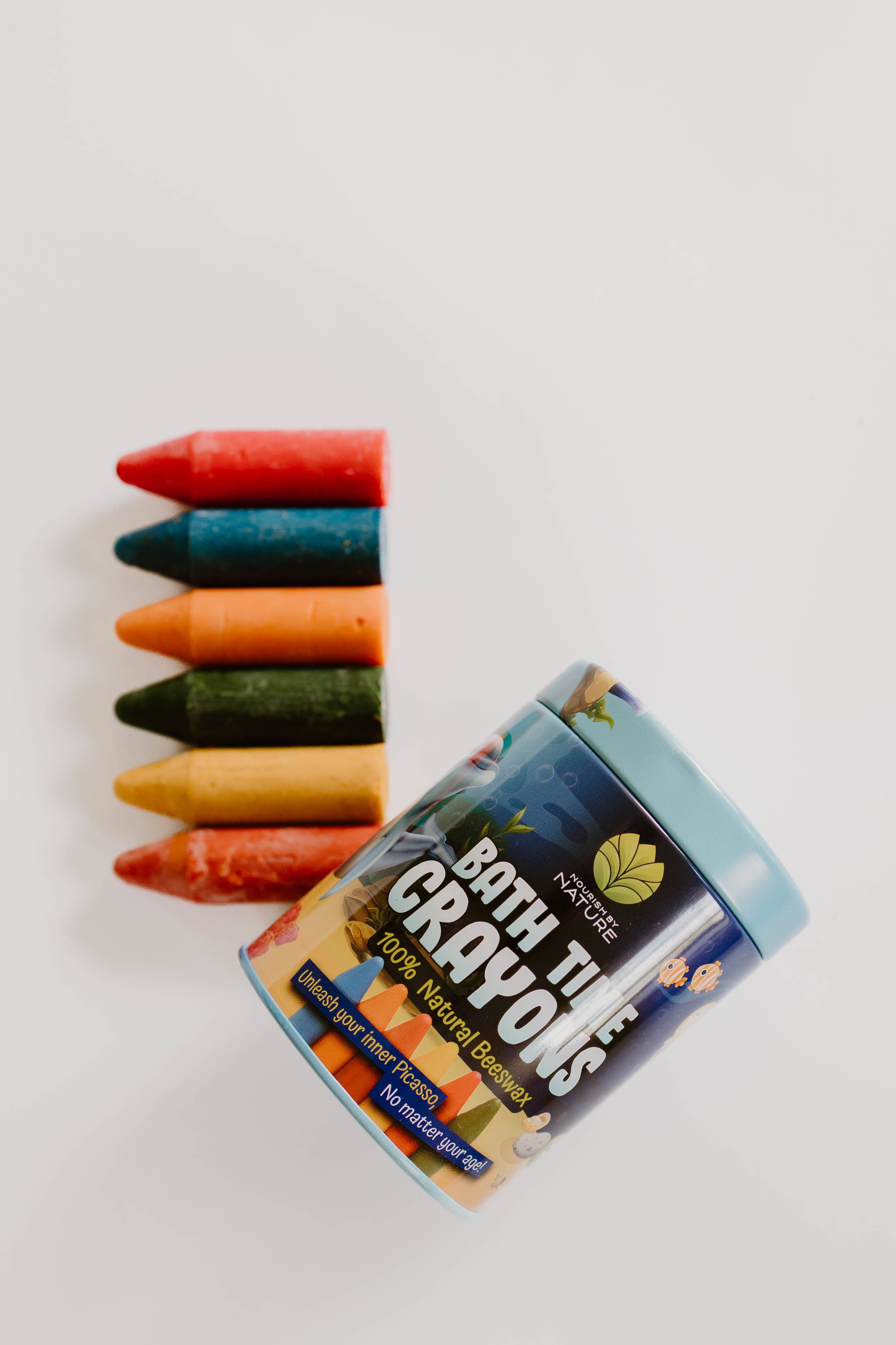 Nourish By Nature - Bath Crayons | Beeswax Crayons for Creative Kids
