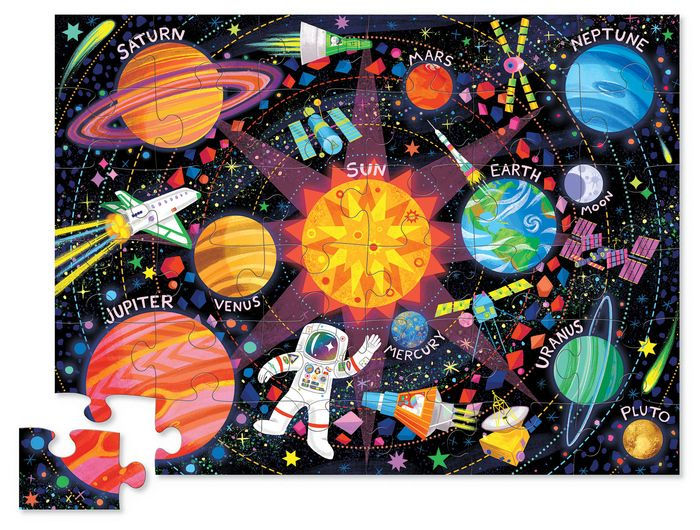 Crocodile Creek Classic Floor Puzzle Space Explorer 36 piece
