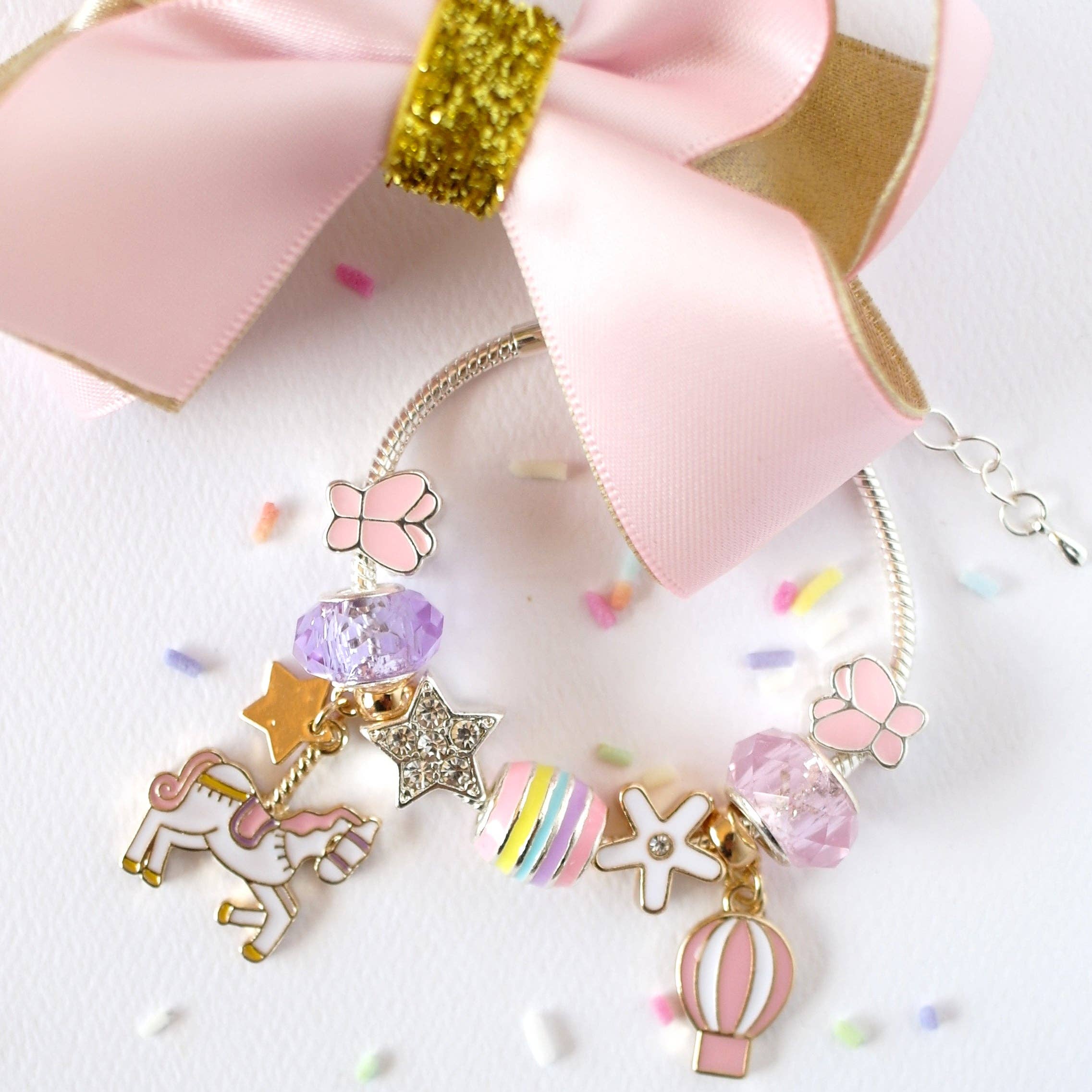 Lauren Hinkley | Unicorn Carousel Charm Bracelet