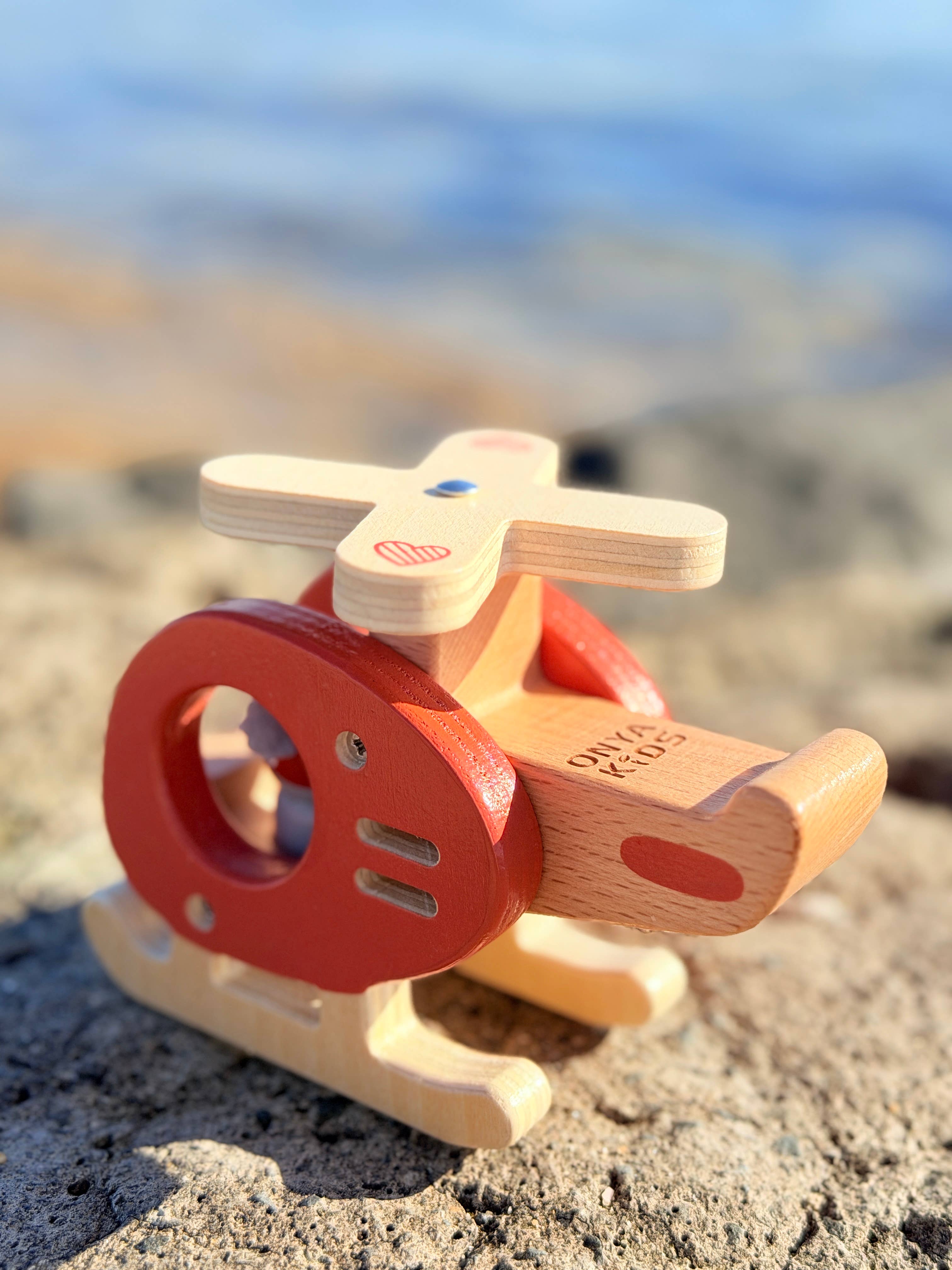 ToysLink - Onya Kids Wooden Koala Helicopter